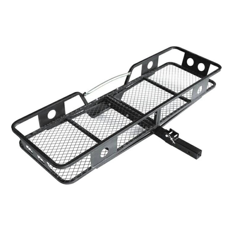 Steel strong vehicles folding hitch mount cargo carrier